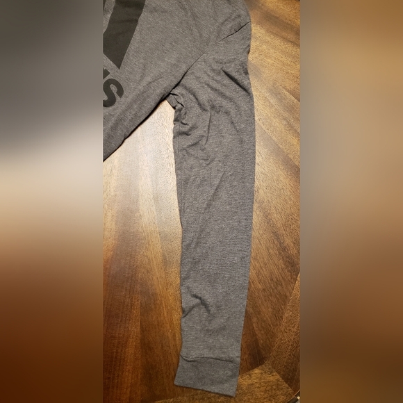 Adidas Amplifier Mens Gray Long Sleeve Shirt Size S - Picture 4 of 14